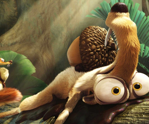 Screenshot №1 pro téma Scrat from Ice Age Dawn Of The Dinosaurs 480x400