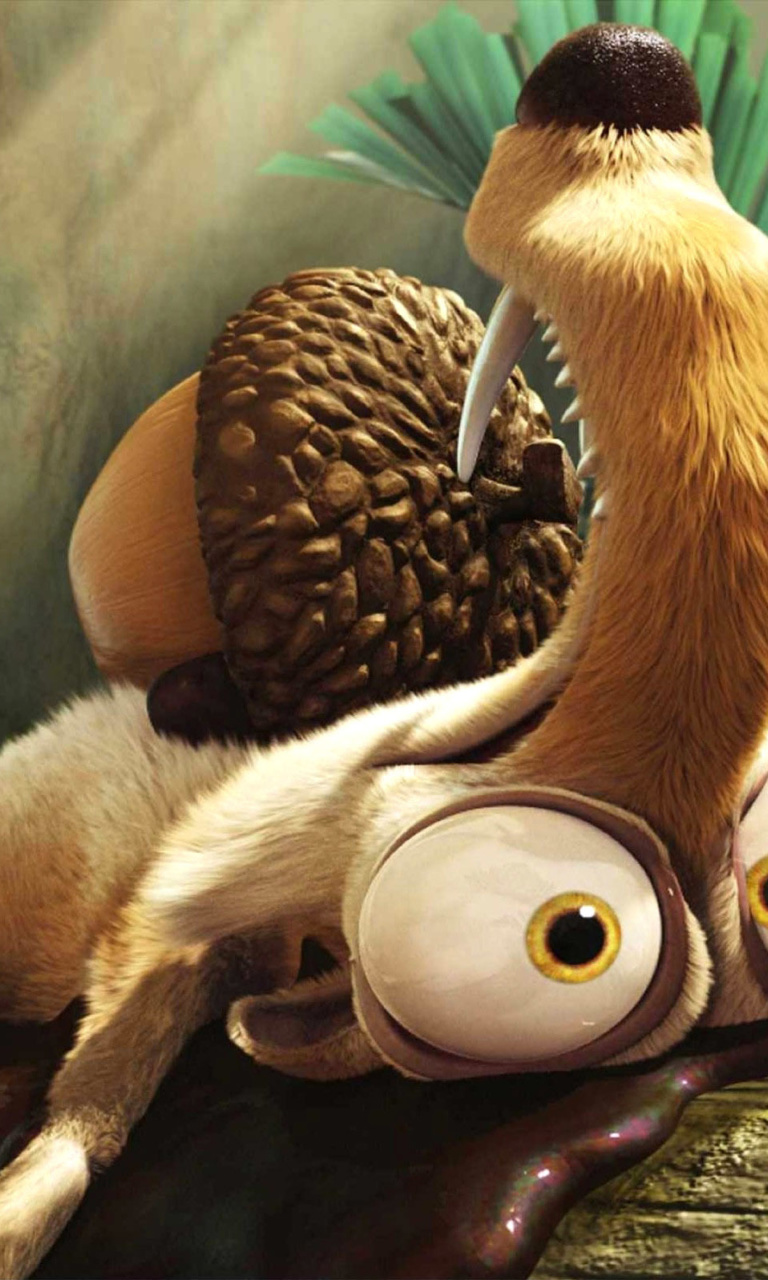 Scrat from Ice Age Dawn Of The Dinosaurs wallpaper 768x1280