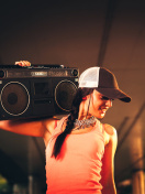 Das Urban Hip Hop Girl Wallpaper 132x176