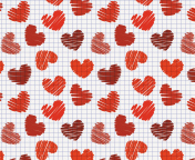 Screenshot №1 pro téma Valentine's Day Drawn Hearts 176x144