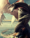 Screenshot №1 pro téma Fantasy Dragon Art 128x160
