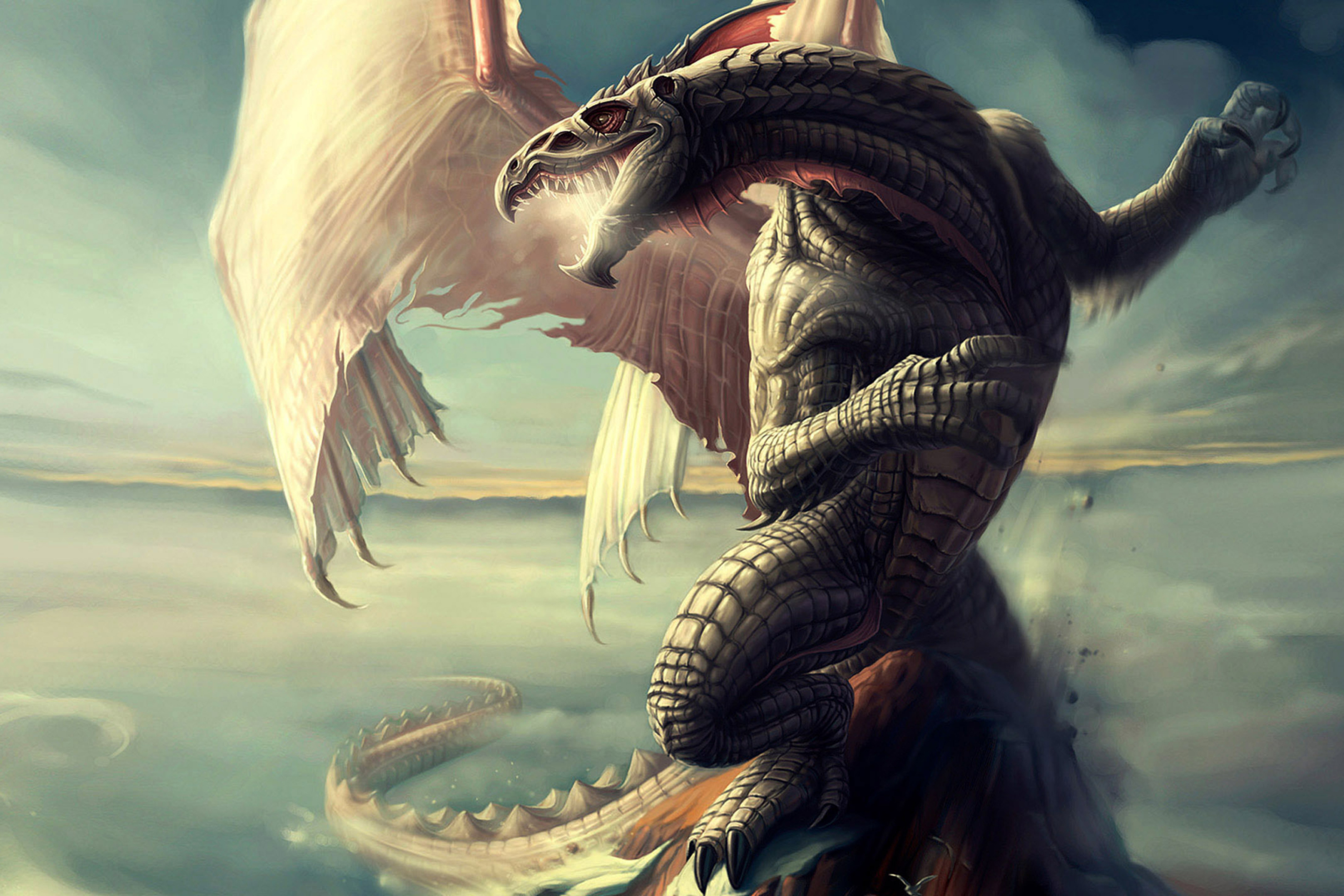 Screenshot №1 pro téma Fantasy Dragon Art 2880x1920