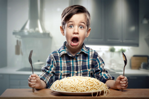 Child Dinner wallpaper 480x320