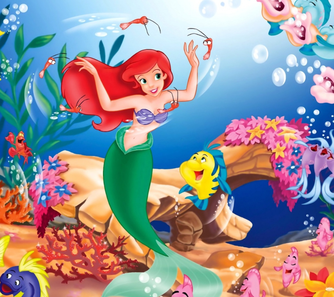 Fondo de pantalla Disney - The Little Mermaid 1080x960