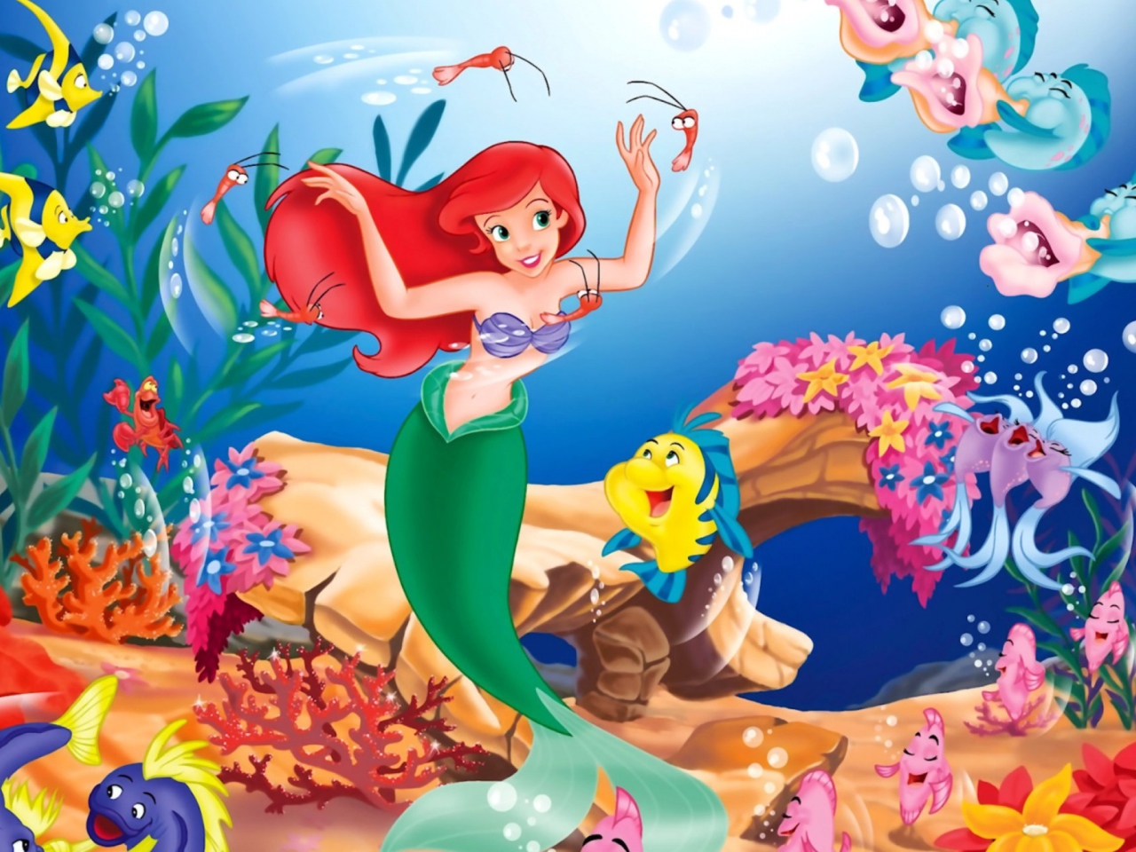 Screenshot №1 pro téma Disney - The Little Mermaid 1280x960