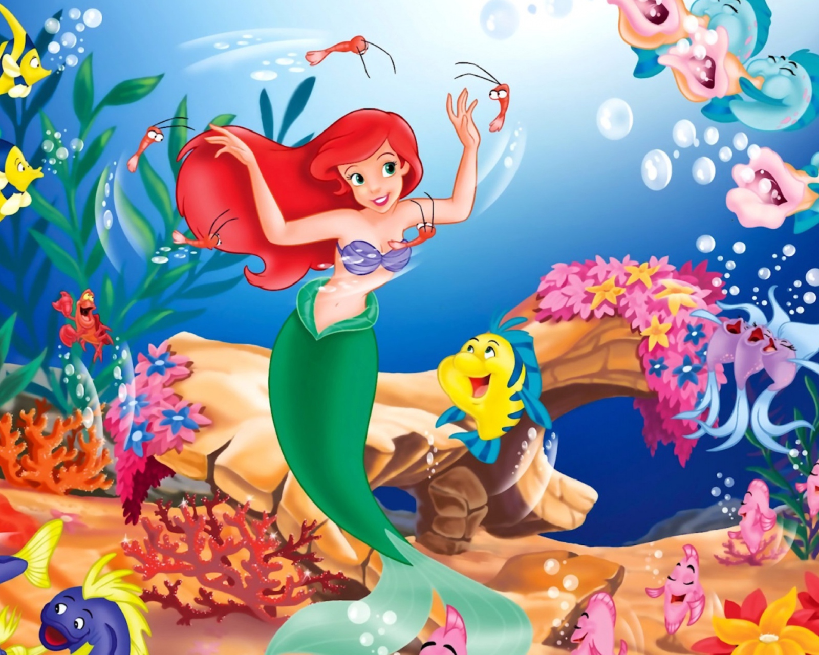 Screenshot №1 pro téma Disney - The Little Mermaid 1600x1280