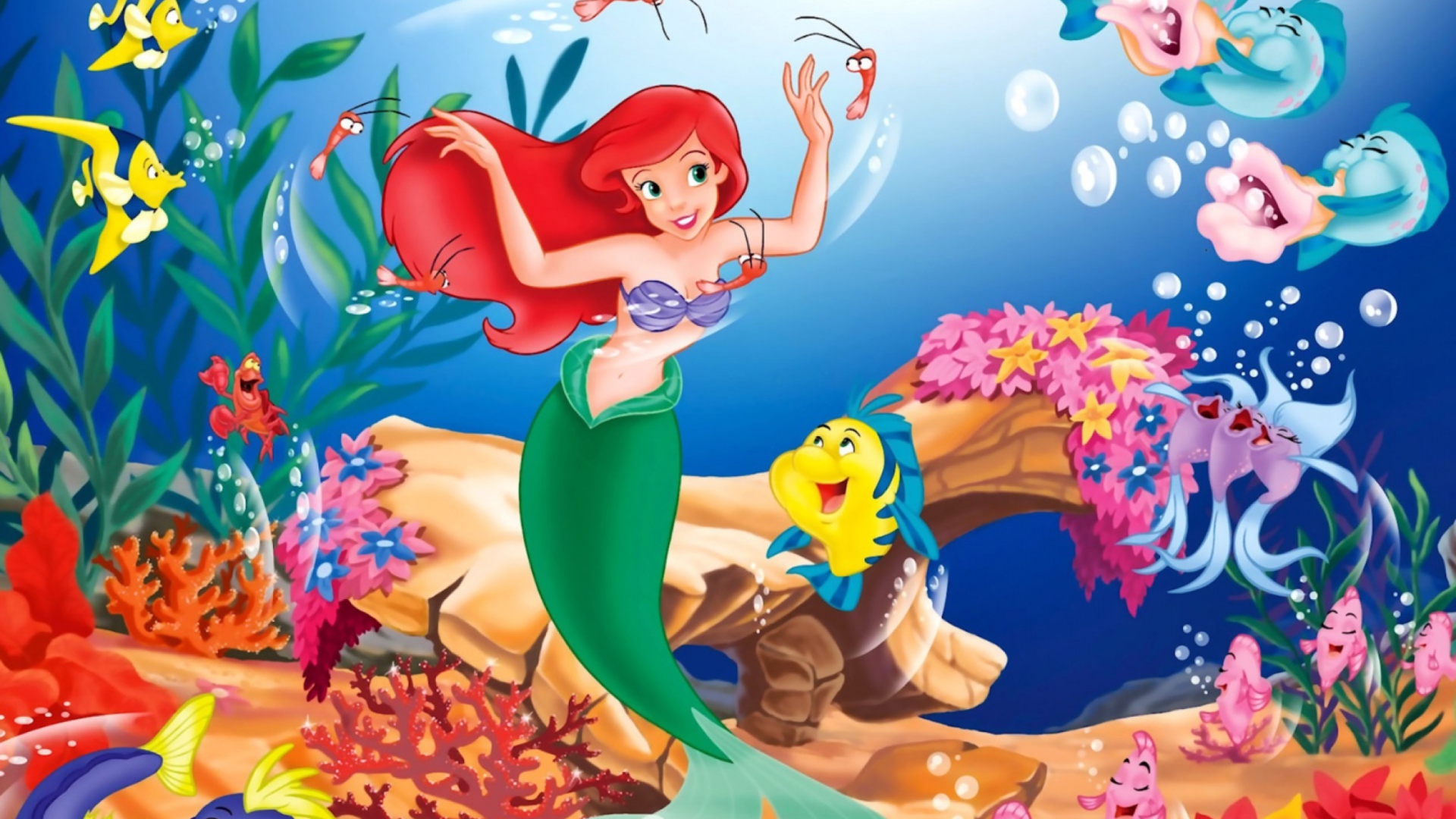 Screenshot №1 pro téma Disney - The Little Mermaid 1920x1080