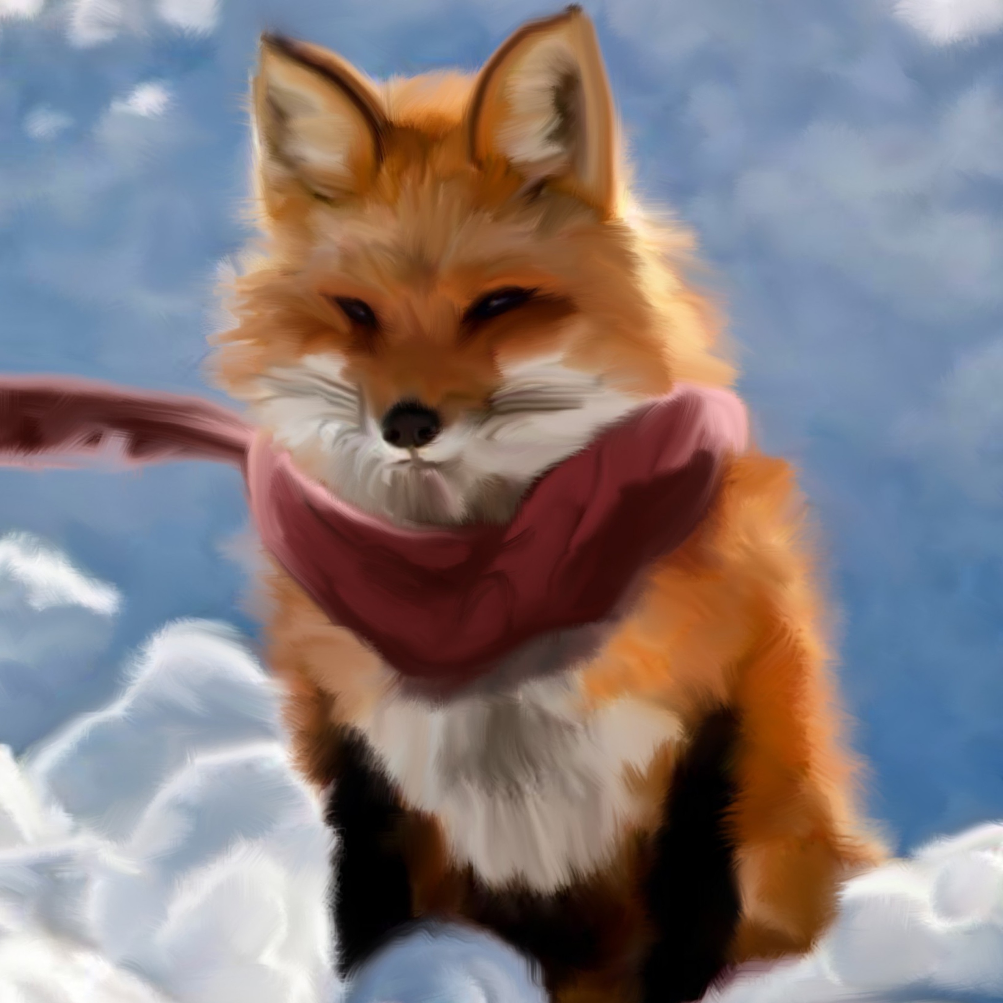 Screenshot №1 pro téma Fox Painting 2048x2048