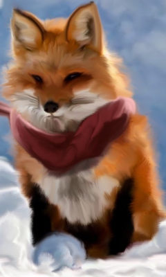 Screenshot №1 pro téma Fox Painting 240x400
