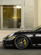 Screenshot №1 pro téma Porsche 911 Turbo Black 132x176