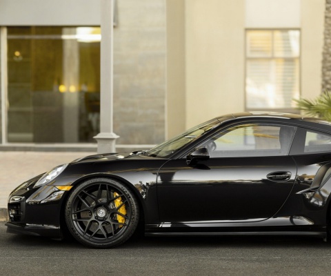 Porsche 911 Turbo Black screenshot #1 480x400