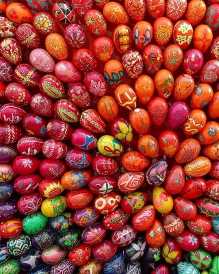 Decorated Easter Eggs - Obrázkek zdarma pro 132x176