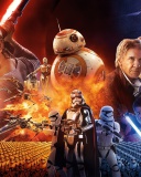 Fondo de pantalla Star wars the Awakening forces Poster 128x160