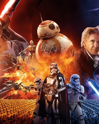 Star wars the Awakening forces Poster sfondi gratuiti per 640x1136