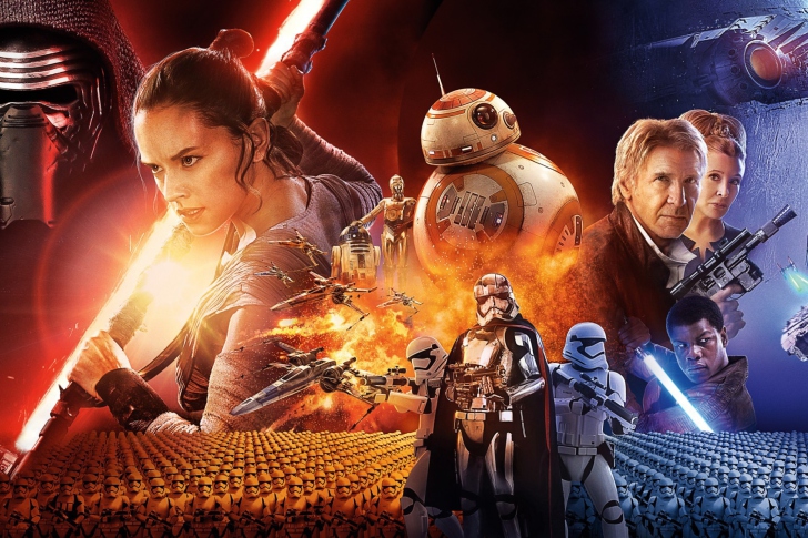 Fondo de pantalla Star wars the Awakening forces Poster