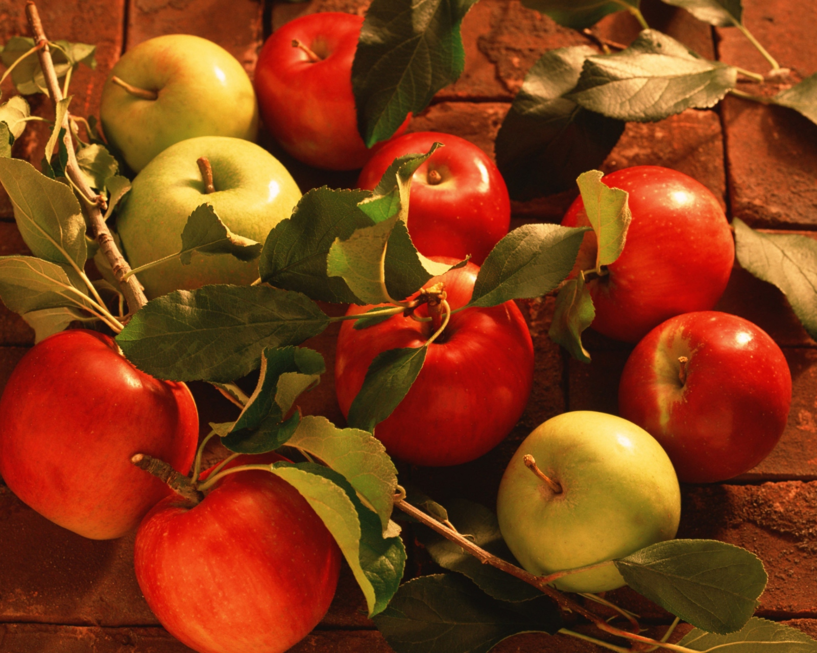 Обои Red Apples & Green Apples 1600x1280