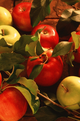 Screenshot №1 pro téma Red Apples & Green Apples 320x480