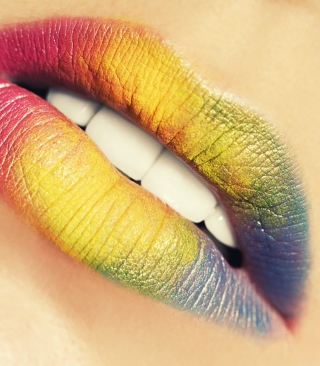 Rainbow Lips sfondi gratuiti per 640x1136