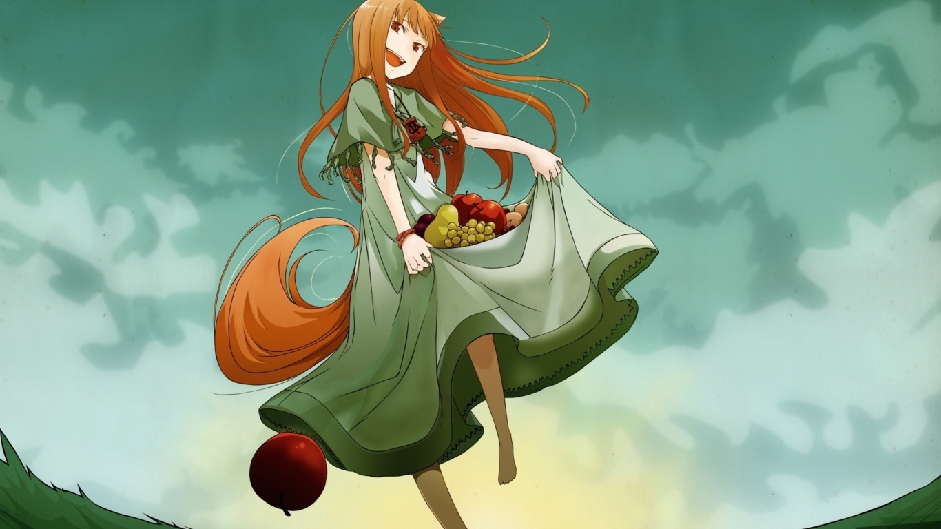 Screenshot №1 pro téma Spice and Wolf 1366x768