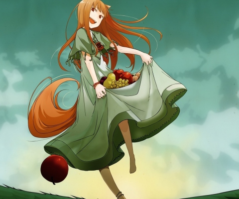 Spice and Wolf wallpaper 480x400