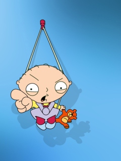 Funny Stewie From Family Guy wallpaper 240x320