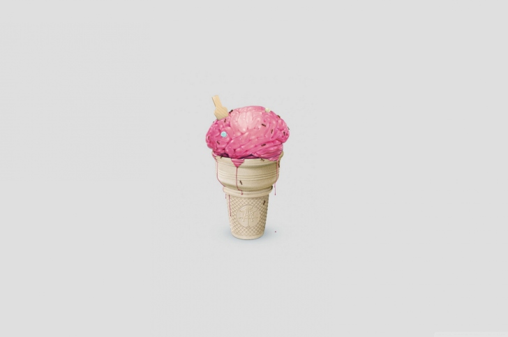 Brain Ice Cream wallpaper