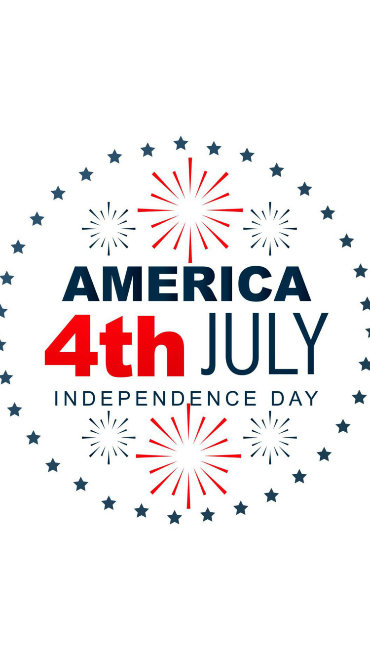 Fondo de pantalla Happy independence day USA 750x1334