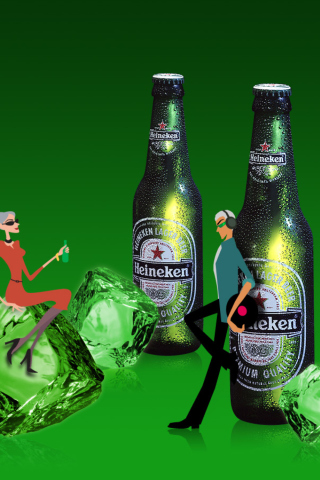 Fondo de pantalla Heineken 320x480