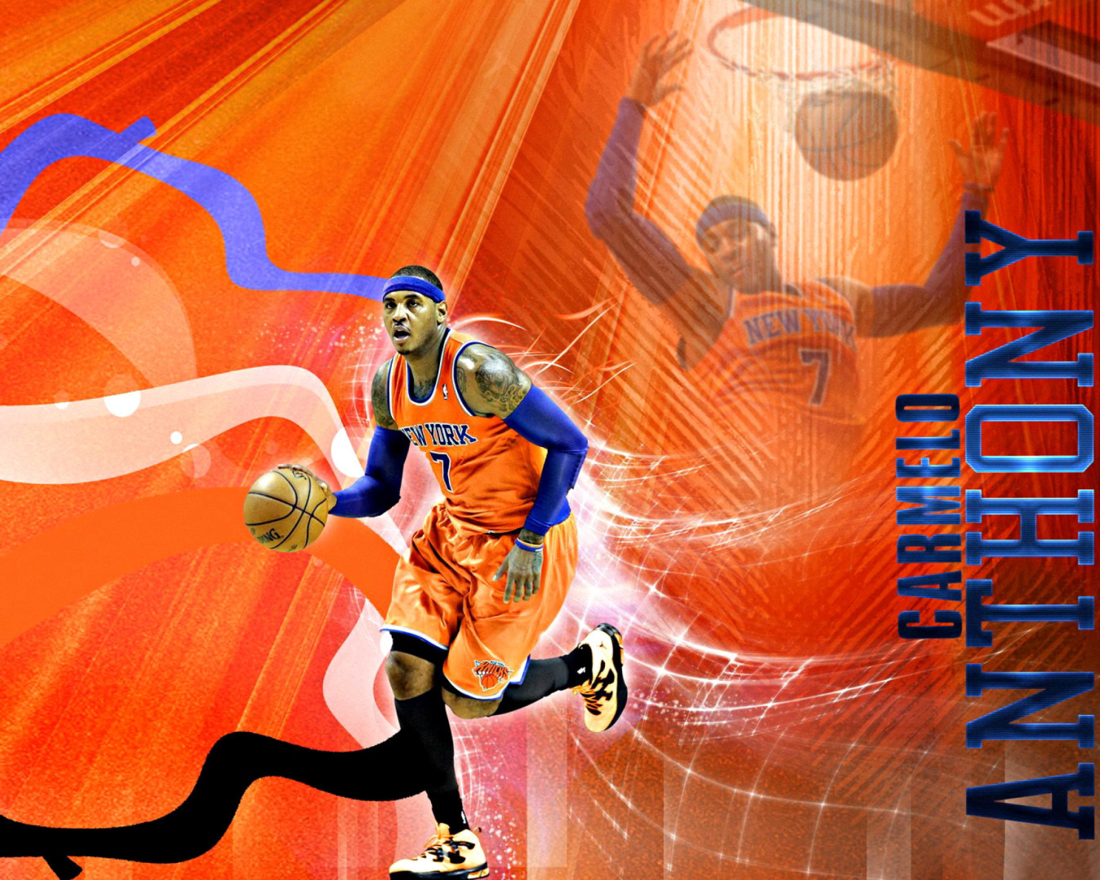 Обои Carmelo Anthony NBA Player 1600x1280