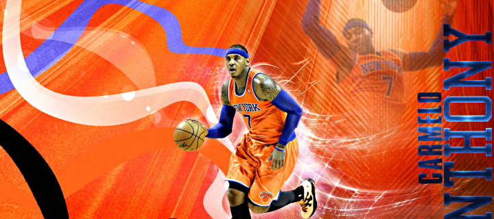 Screenshot №1 pro téma Carmelo Anthony NBA Player 720x320