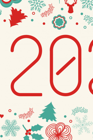 Обои Happy New Year 2022 Quote HD 320x480