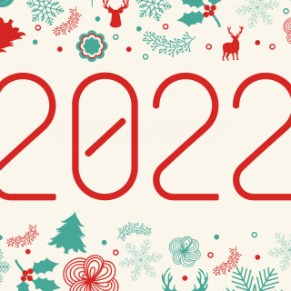 Kostenloses Happy New Year 2022 Quote HD Wallpaper für 1024x1024