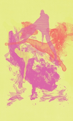 Das Colorful Paint Splash Wallpaper 240x400