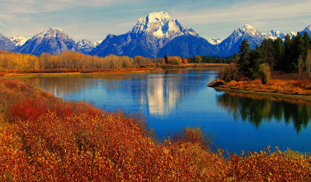 Screenshot №1 pro téma Autumn Landscape in Wisconsin 1024x600