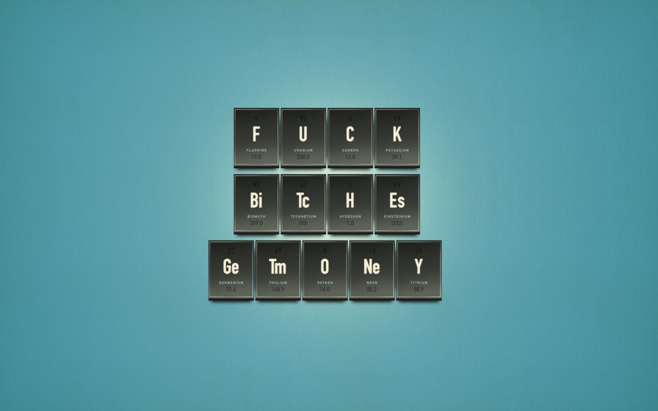 Das Funny Chemistry Periodic Table Wallpaper 1280x800