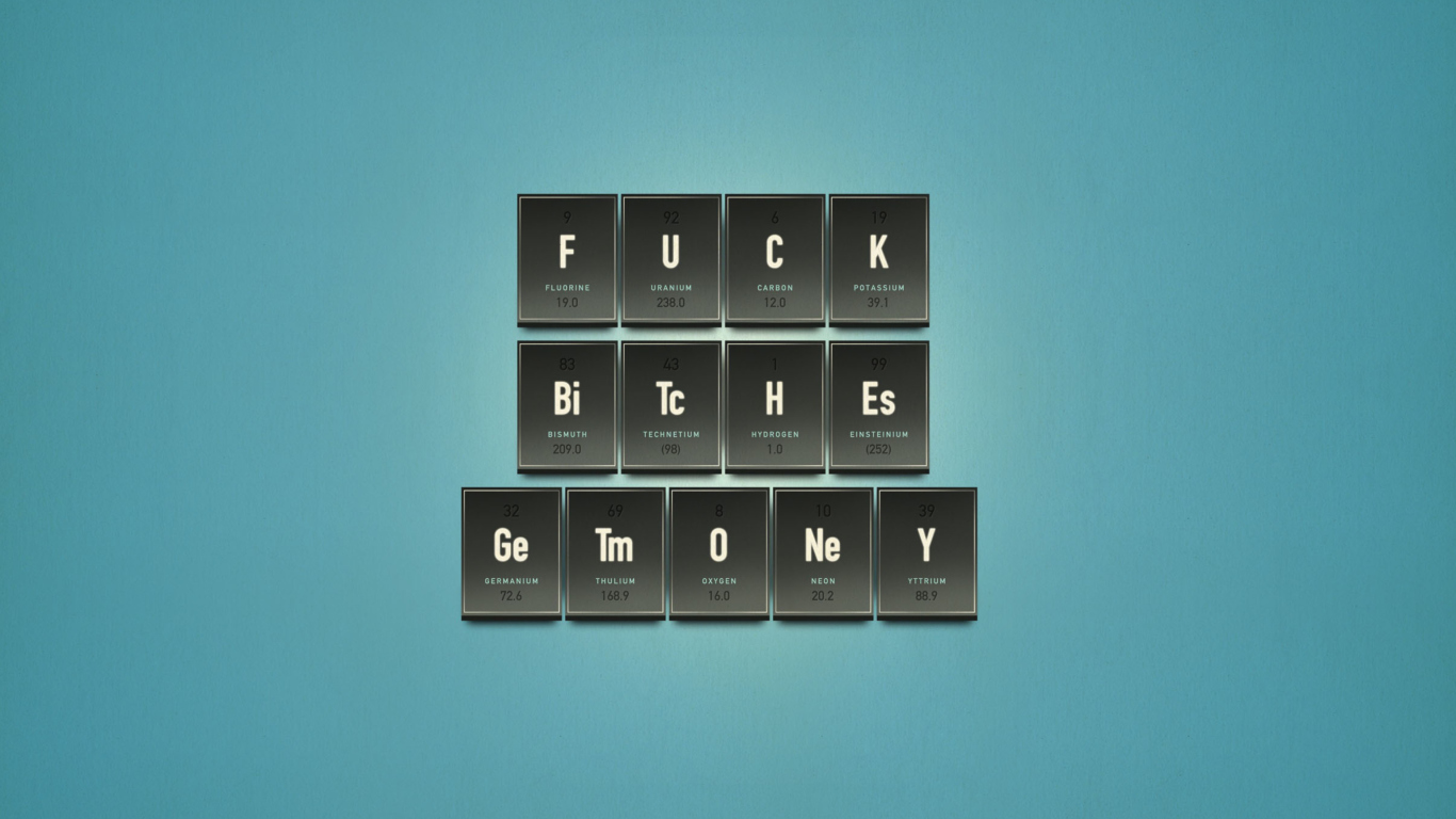Screenshot №1 pro téma Funny Chemistry Periodic Table 1366x768