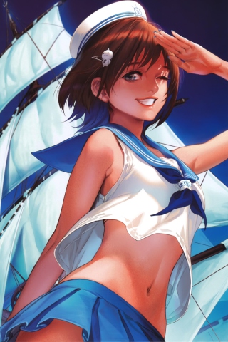 Das Sailor Girl Wallpaper 320x480