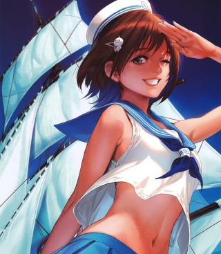Kostenloses Sailor Girl Wallpaper für 1024x1024