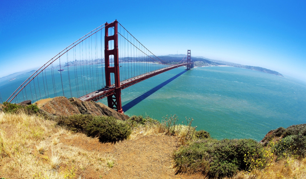 Обои Golden Gate Bridge 1024x600