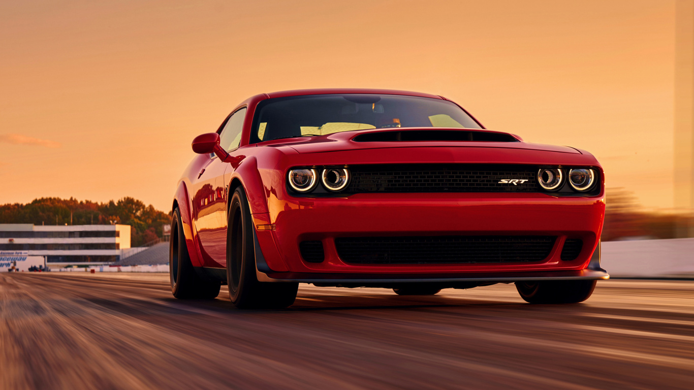 Dodge Challenger SRT Demon wallpaper 1366x768