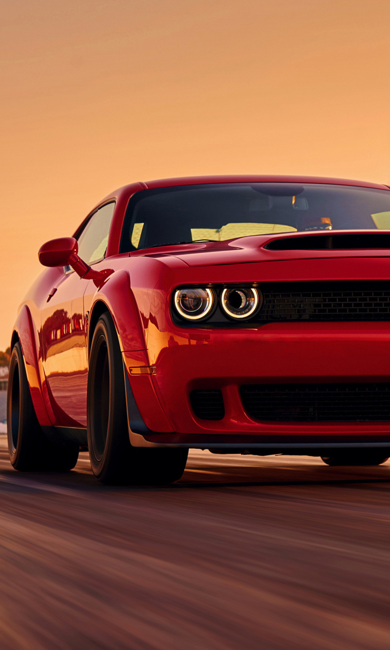 Fondo de pantalla Dodge Challenger SRT Demon 768x1280