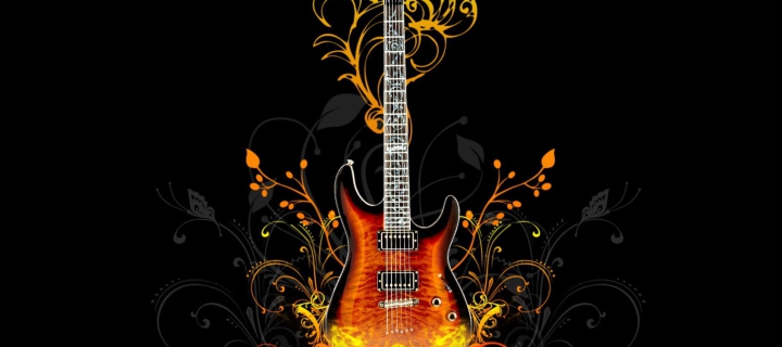 Screenshot №1 pro téma Guitar Abstract 720x320