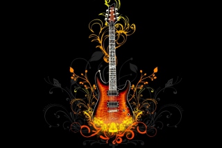 Guitar Abstract papel de parede para celular 