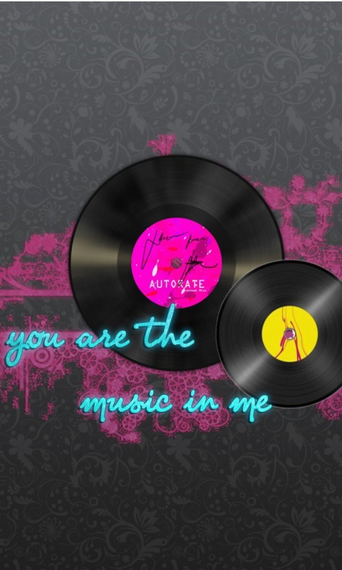 Das You Are The Music In Me Wallpaper 480x800