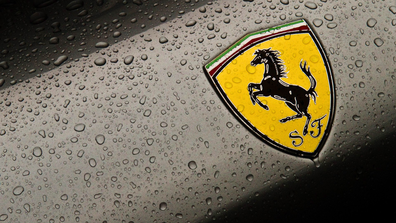 Fondo de pantalla Ferrari Logo Image 1280x720