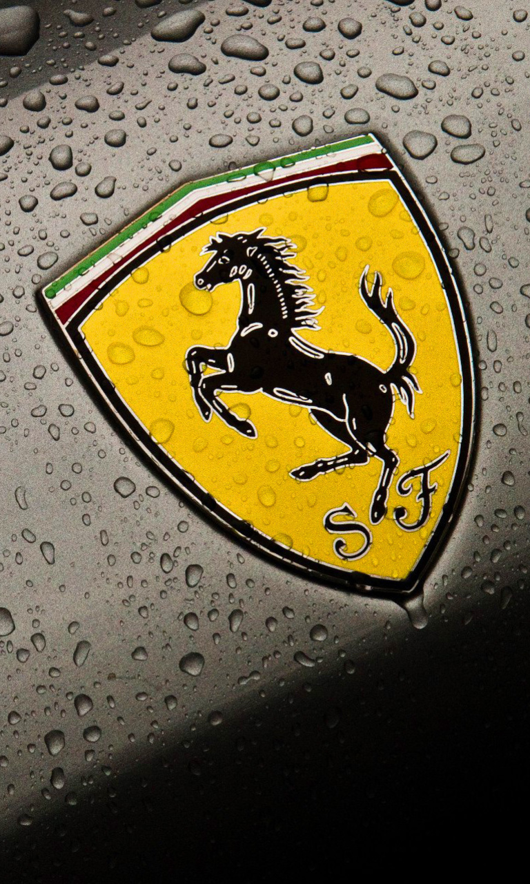 Ferrari Logo Image wallpaper 768x1280