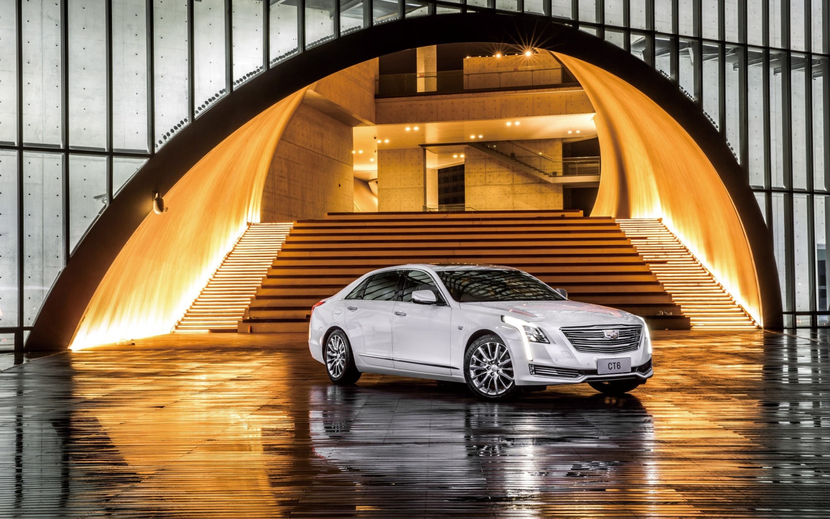 Fondo de pantalla Cadillac CT6 on Auto Show 1680x1050