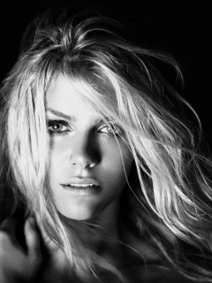 Brooklyn Decker Monochrome Portrait screenshot #1 240x320