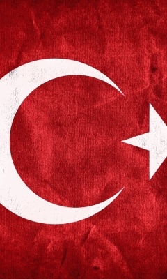 Das Turkey Flag Wallpaper 240x400