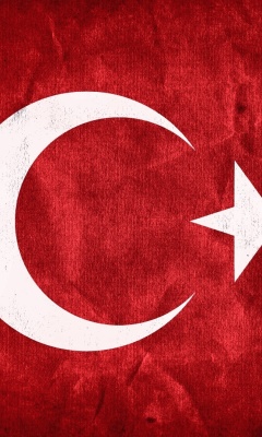 Обои Turkey Flag 240x400